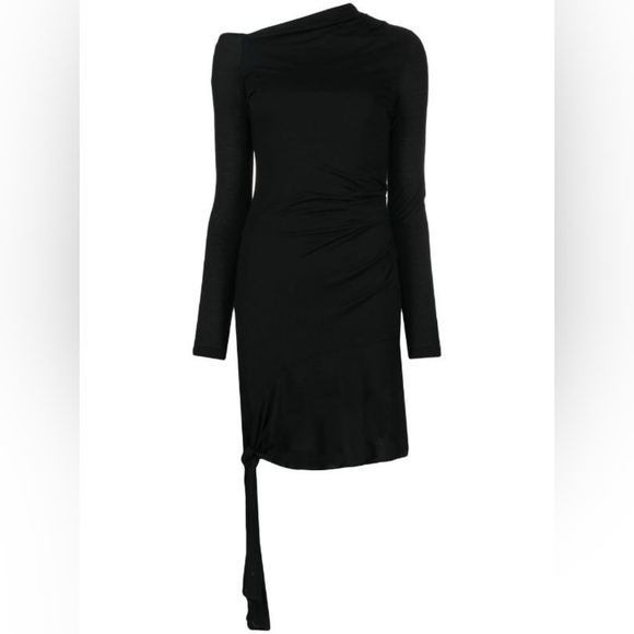 11. NWT HELMUT LANG Ruched Mini Dress Size Small - Picture 2 of 7